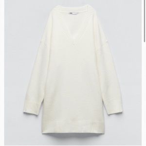 Zara sweater Dress cream